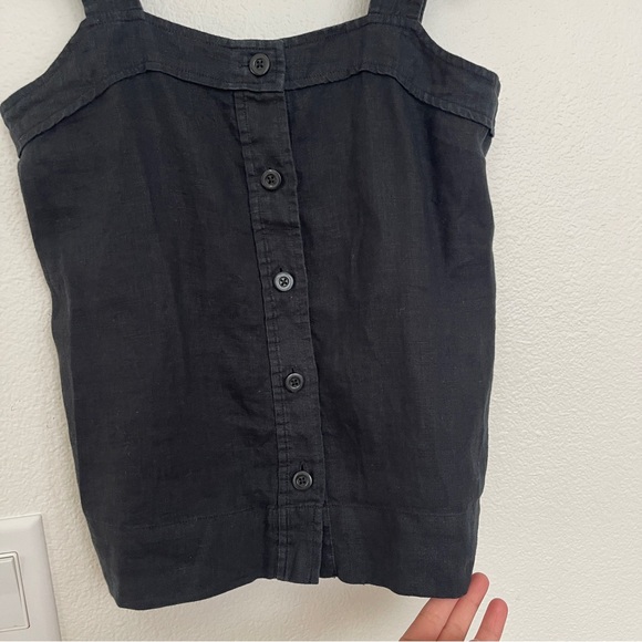 Black Button-Up Women's Top - Picture 5 of 7